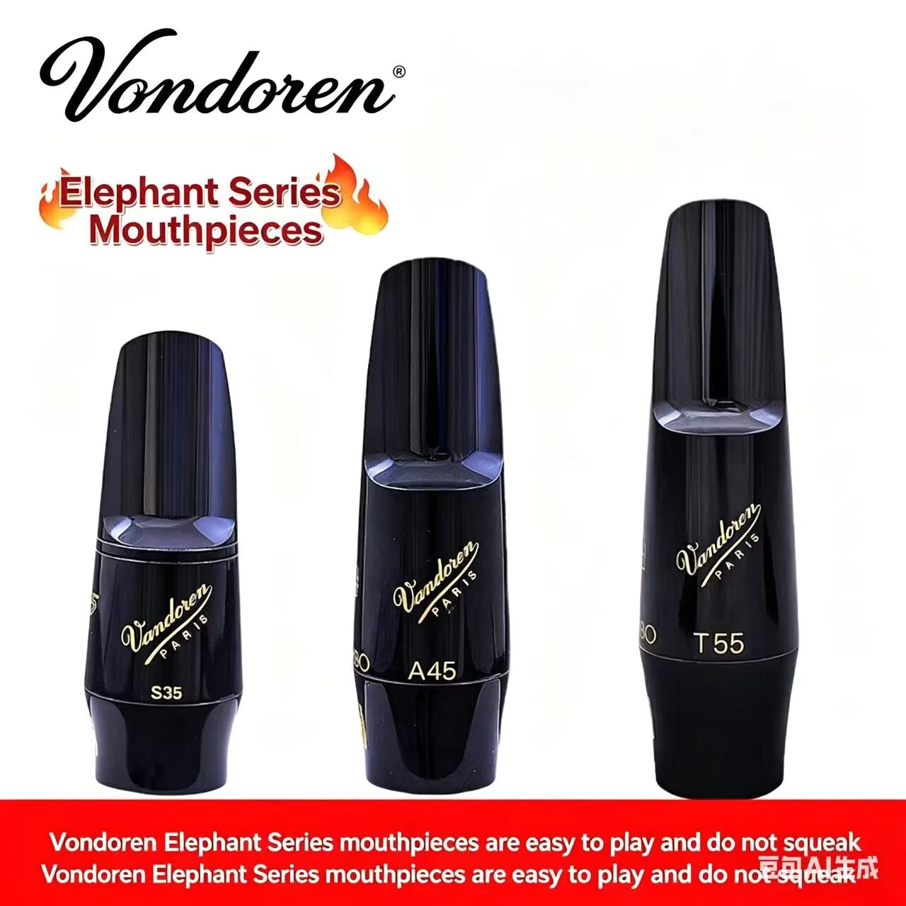 Clarinet Care Kit - Vandoren Elephant Series Ebonite Alto Soprano
