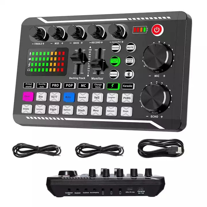 F998 Live Sound Card Audio Tun - Audio Music Tiktok ulasan dan harga