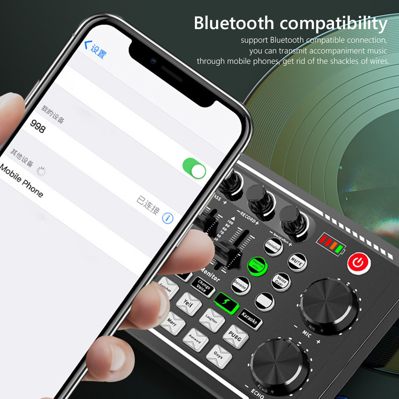 F998 Live Sound Card Audio Tun - Audio Music Tiktok ulasan dan harga