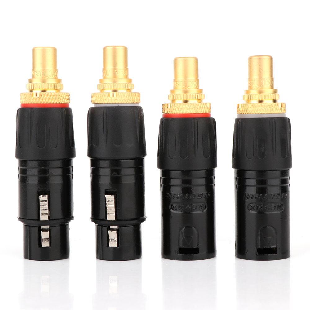 2PC NEUTRIK XLR male to RCA Fe - Cable Xlr Balanced ulasan dan harga