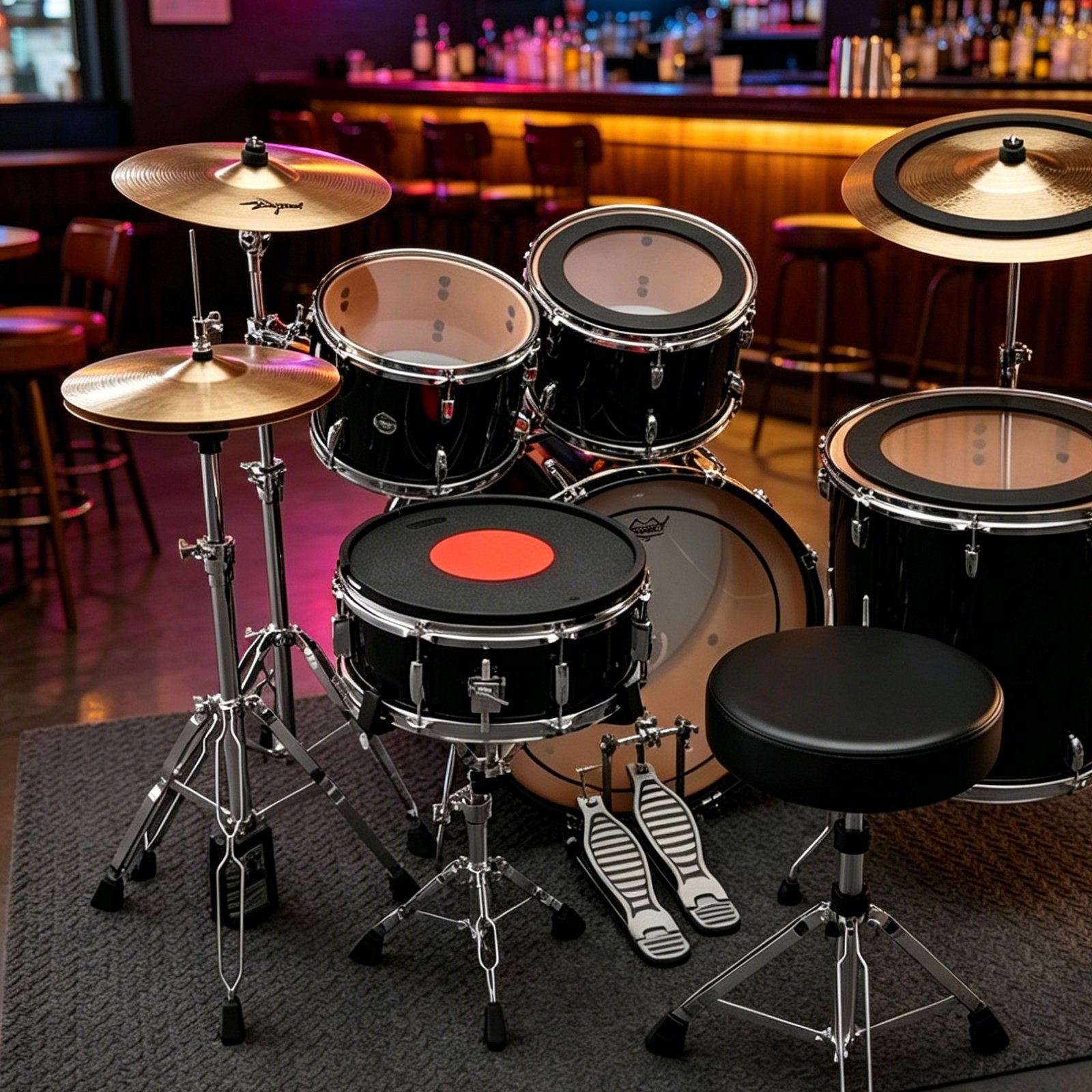 Rubber Drum and Cymbal Mutes N - Drum Practice Pad ulasan dan harga