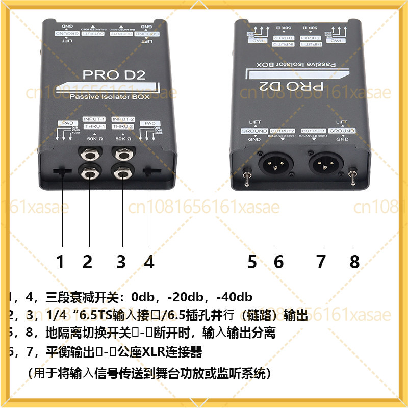 For Professional Instrument DI - Cable Xlr Balanced ulasan dan harga
