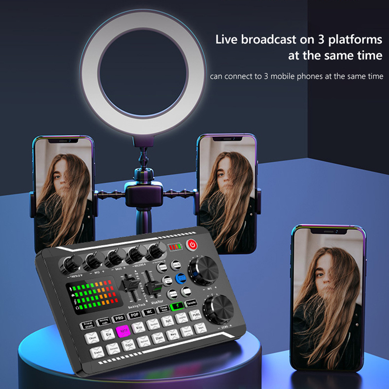 F998 Live Sound Card Audio DJ  - Audio Music Tiktok ulasan dan harga