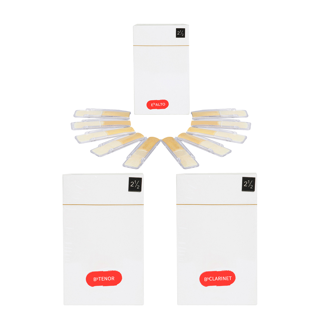 10Pcs/Set Bb Eb Saxophone Reed - Clarinet Care Kit ulasan dan harga