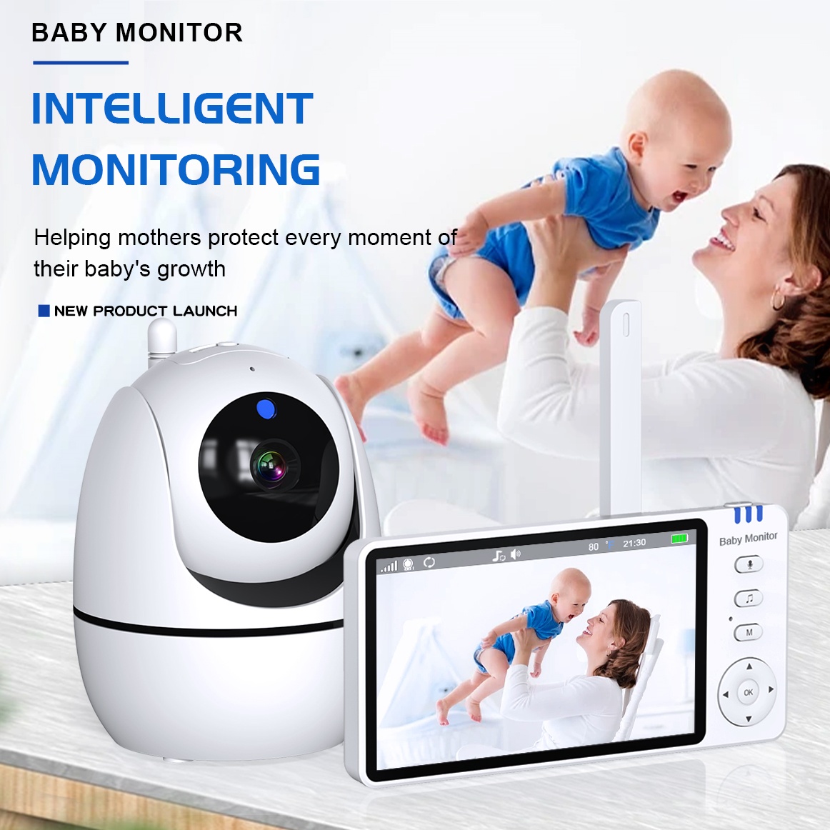 5 Inch Video Baby Monitor 2.4G - Audio Music Network ulasan dan harga